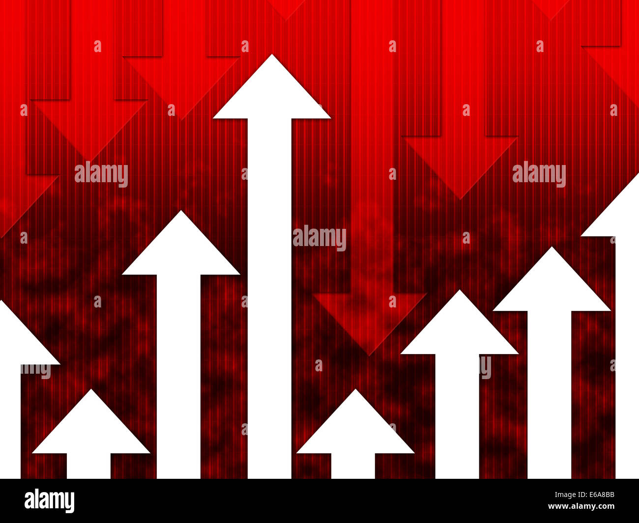 Downward pointing arrows hi-res stock photography and images - Alamy