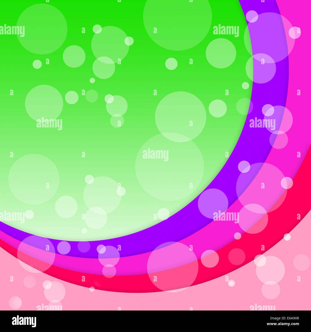 Bubbles Arcs Background Showing Circular Floating Circles Stock Photo