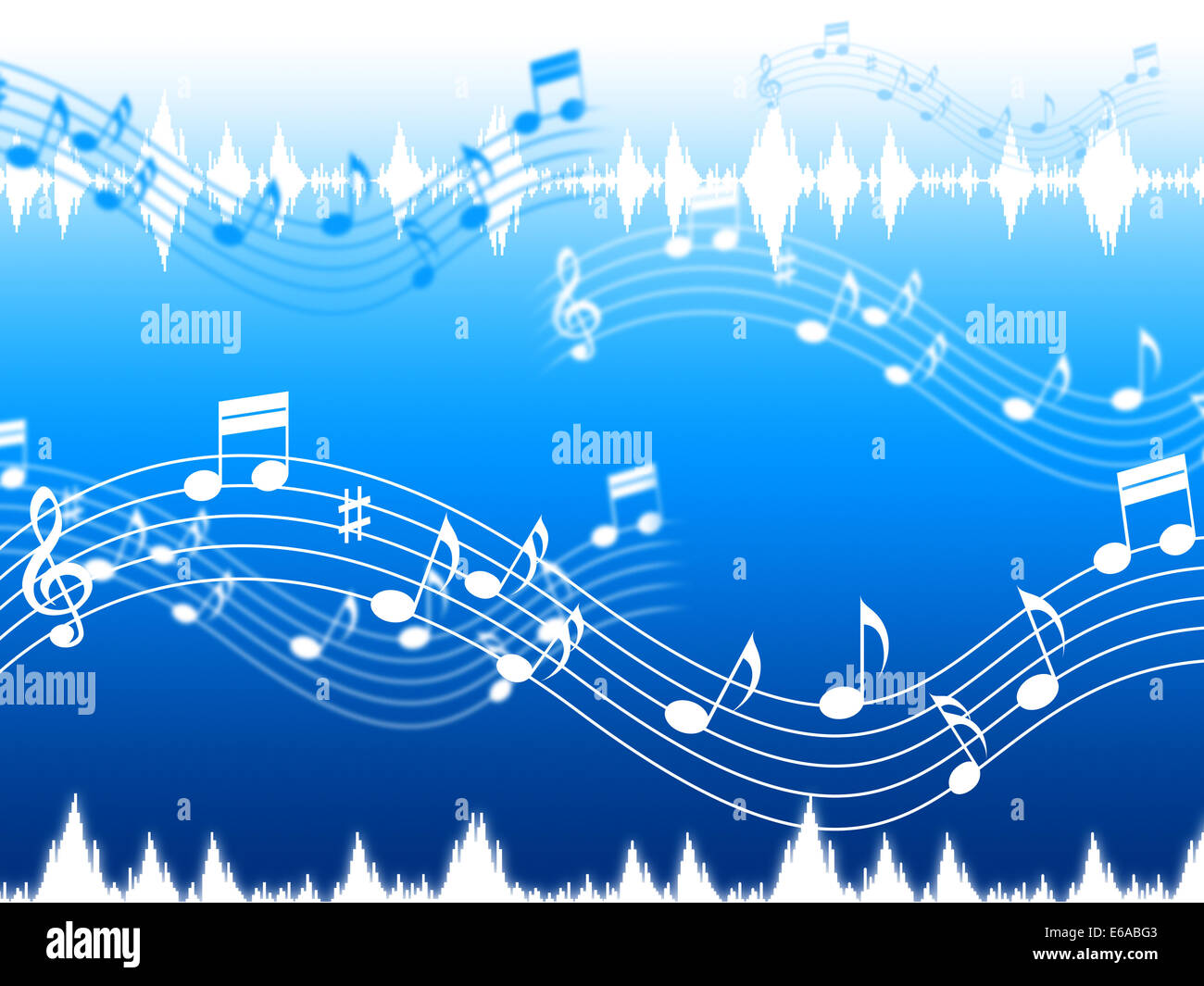 Blue Music Background Meaning Soul Jazz Or Blues Stock Photo - Alamy