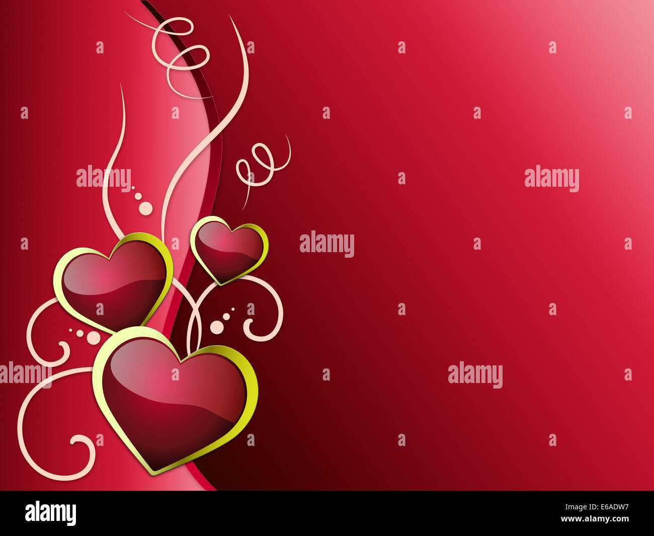 Hearts Background Meaning Romanticism  Passion And Love Stock Photo