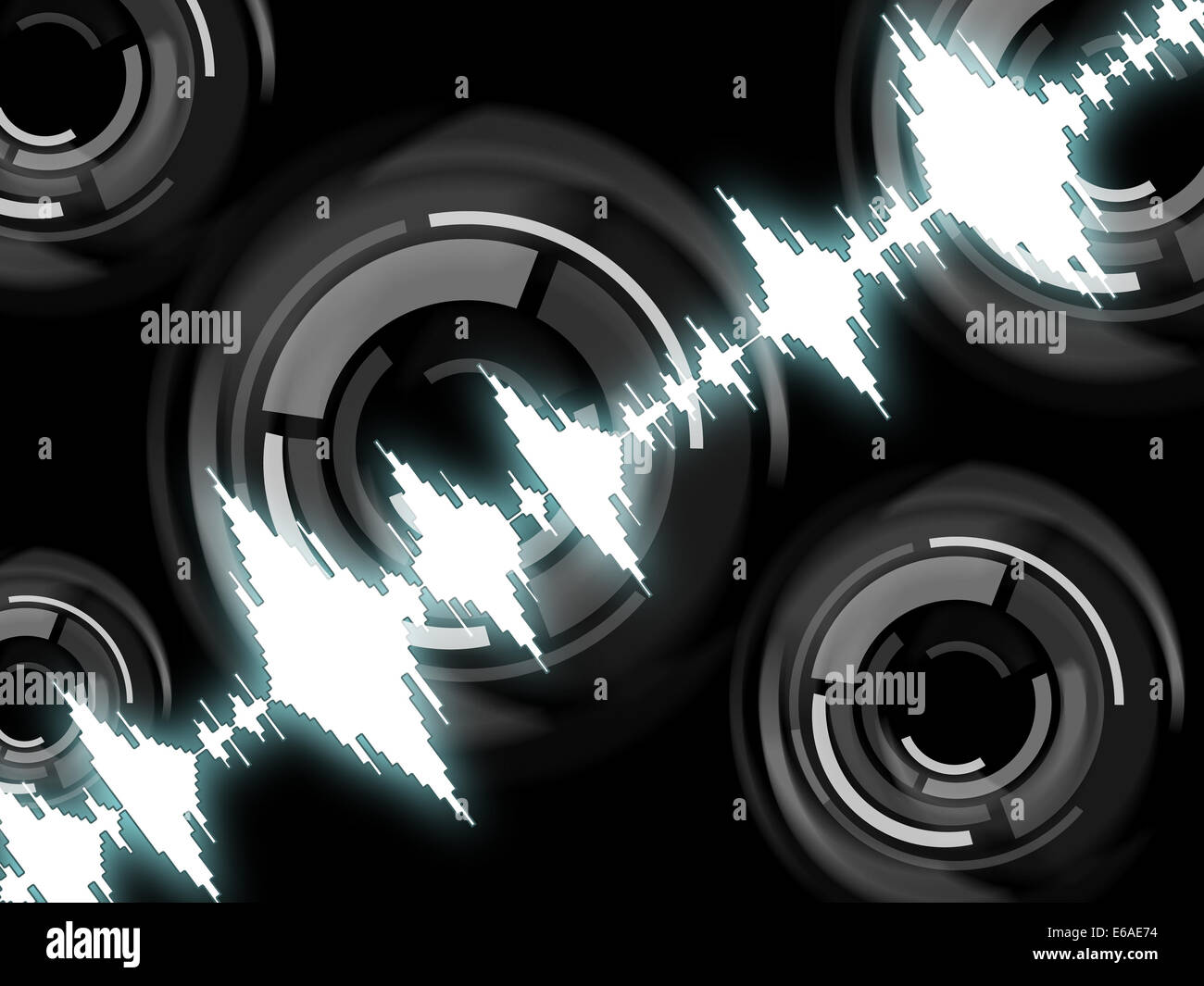 Sound Wave Background Meaning Frequency Mixer Or Sound Analyzer Stock