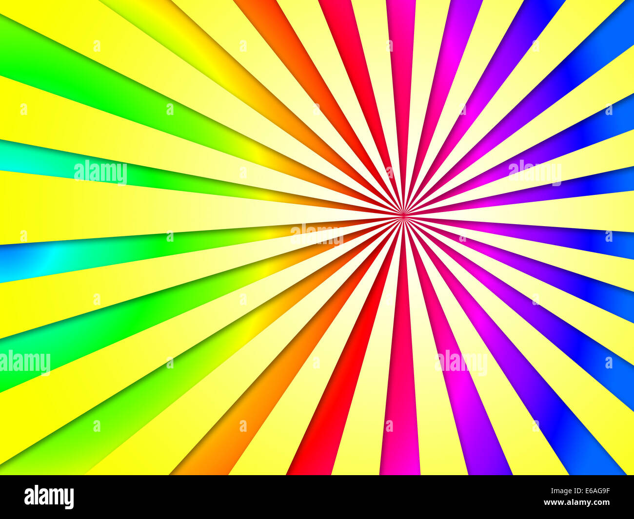 Colourful Dizzy Striped Tunnel Background Showing Dizzy Illustration Or