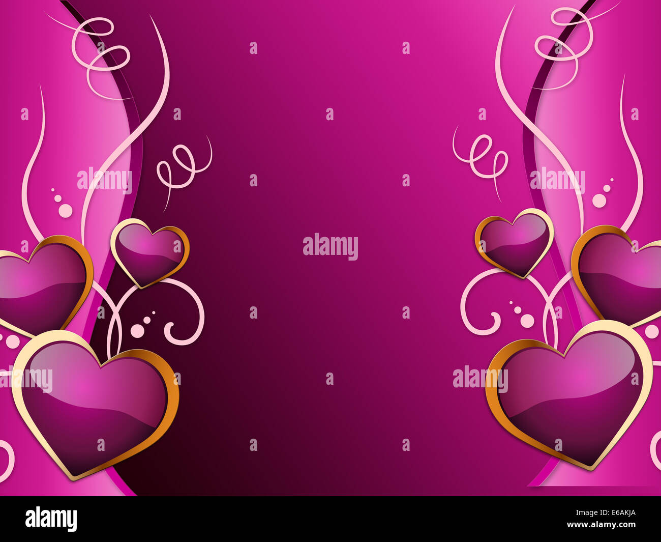 Hearts Background Meaning Romance Attraction And Wedding Stock Photo - Alamy