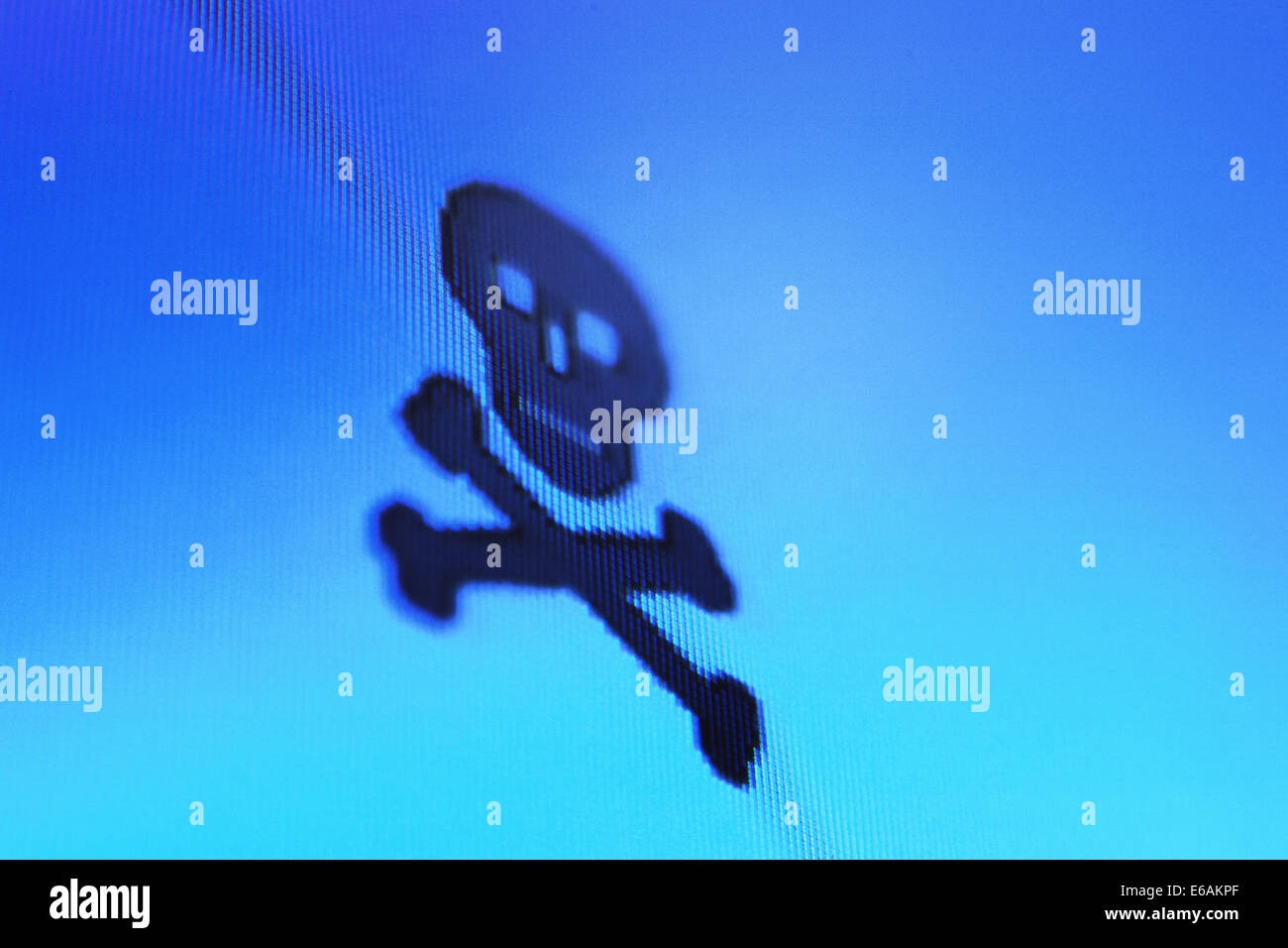skull,computer crime,internet piracy Stock Photo