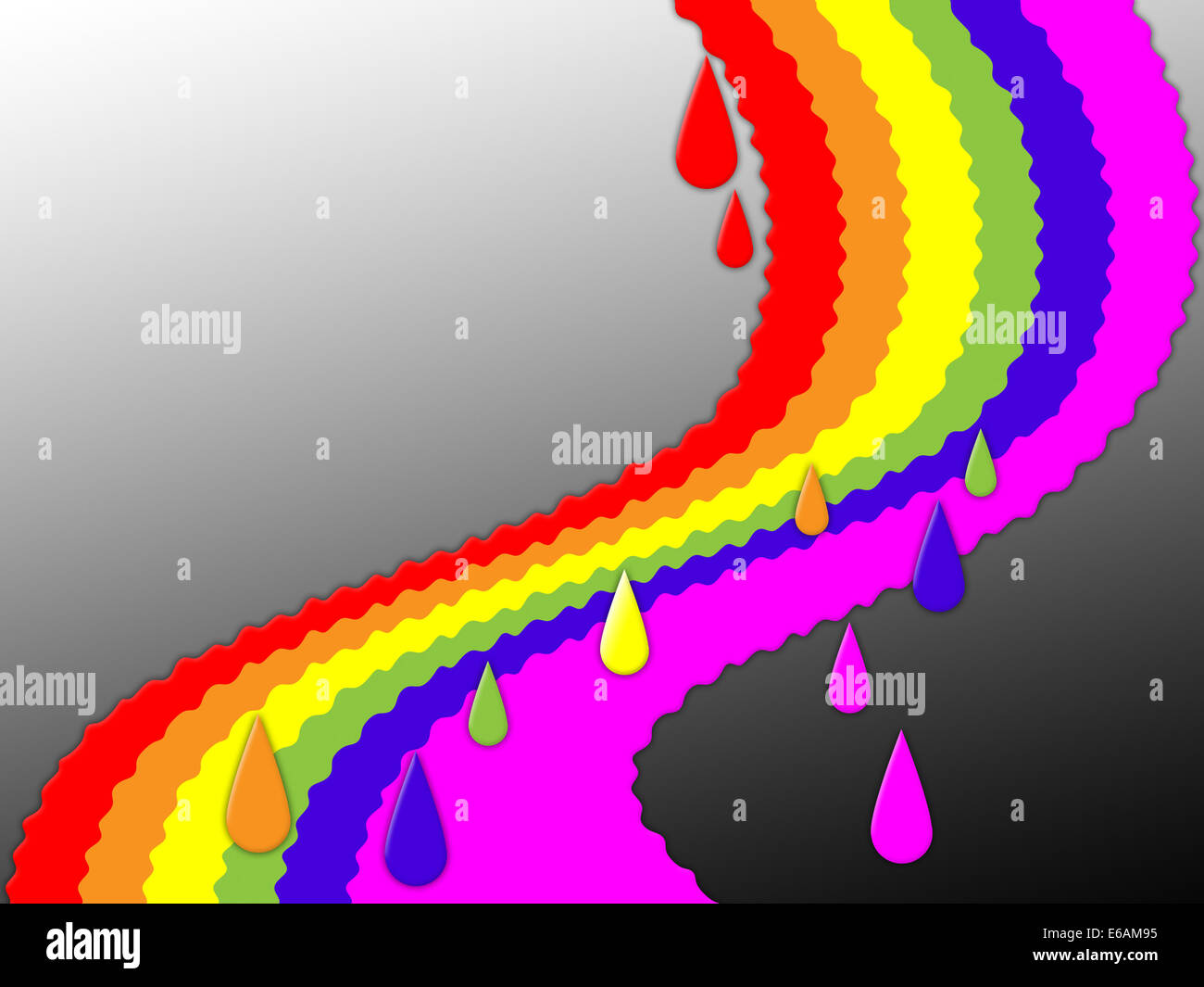 Dripping paint rainbow hi-res stock photography and images - Alamy