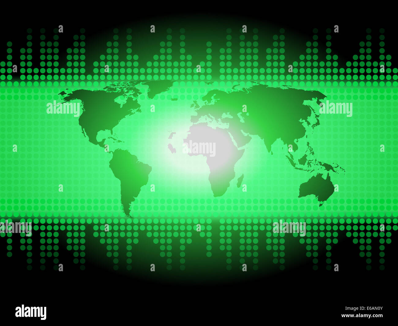 World Map Background Meaning Global Geography Or Worldwide Connections