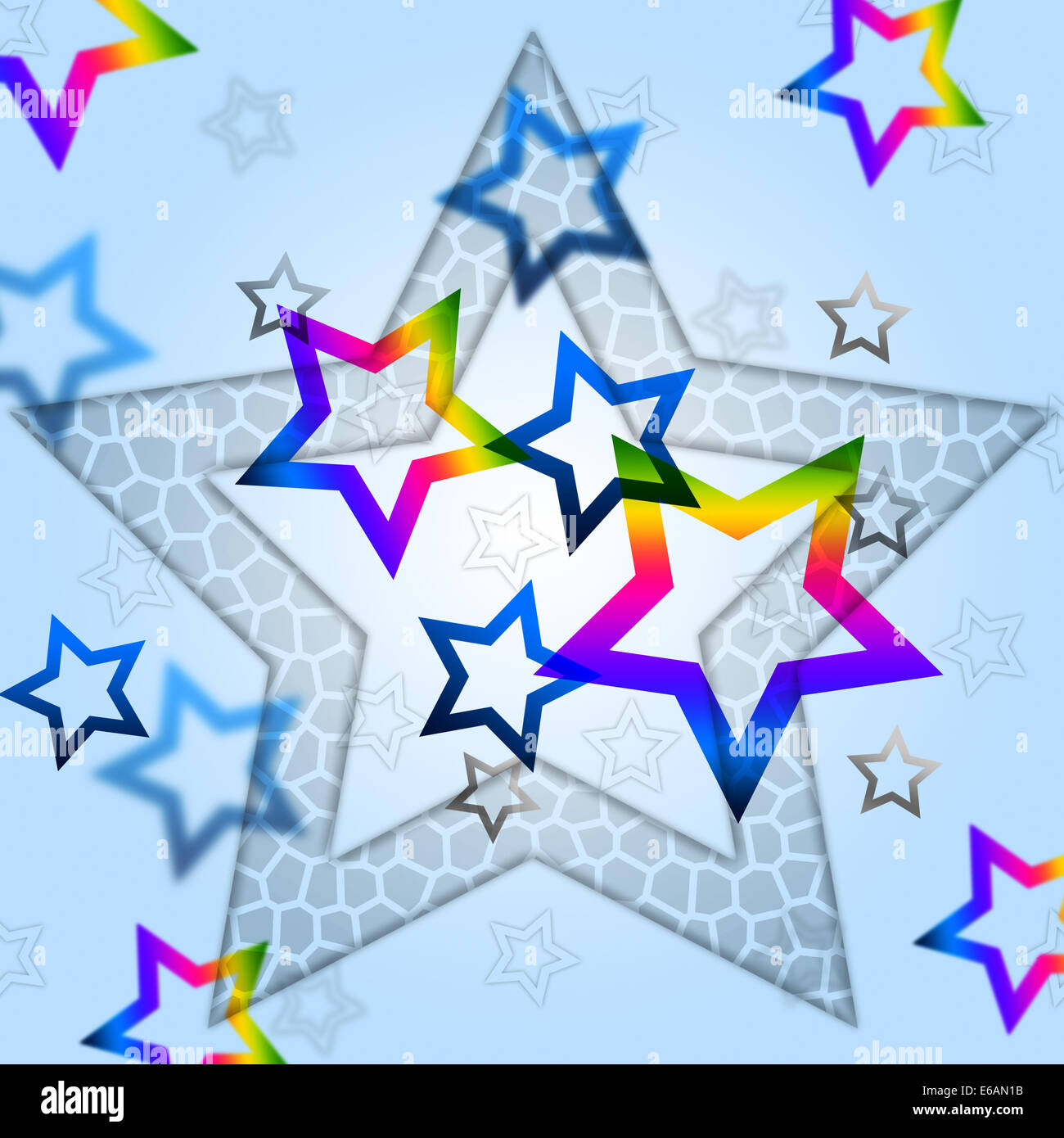 Blue Stars Background Meaning Heavenly Body And Shining Stock Photo