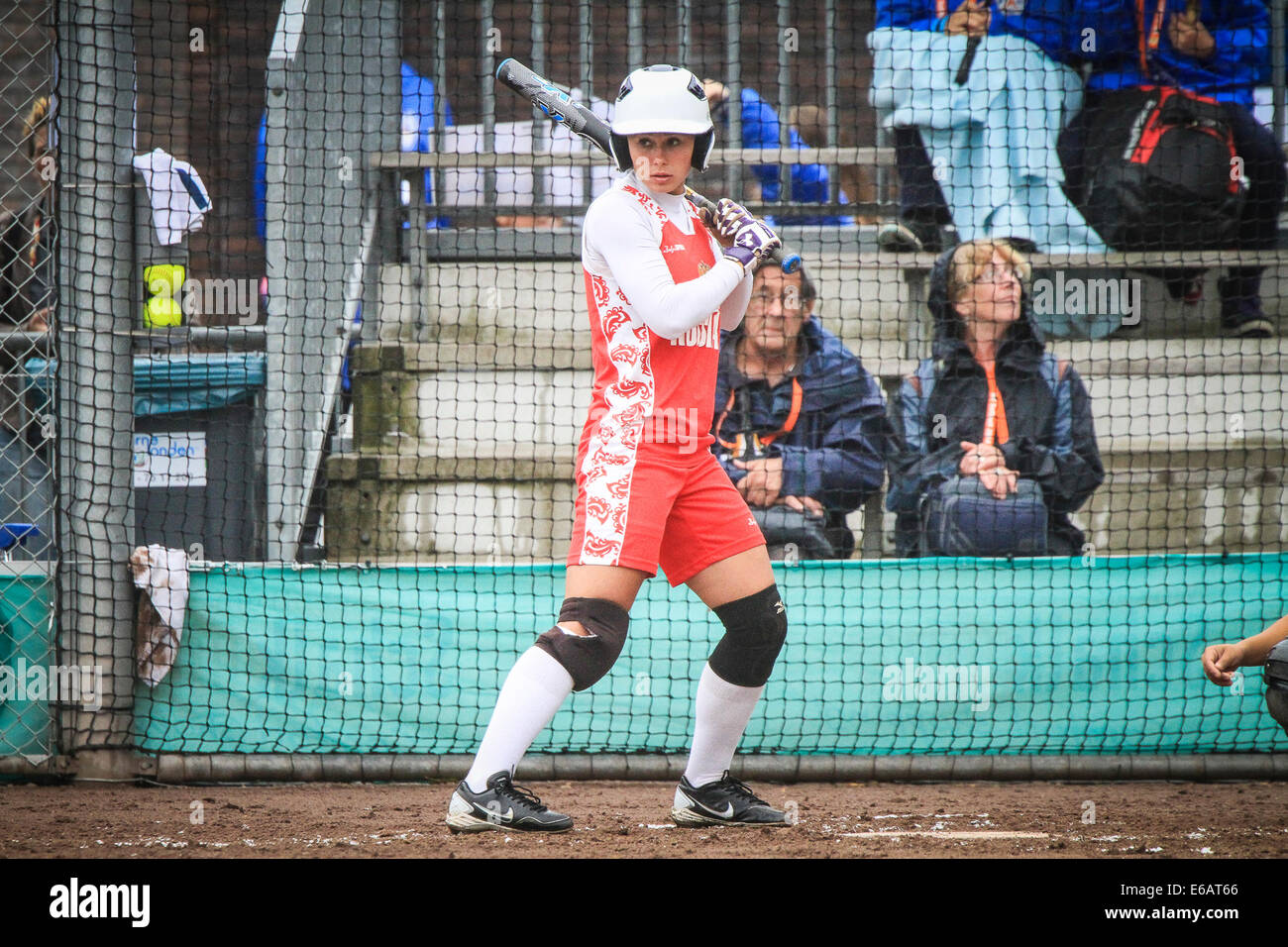 Haarlem, The Netherlands. 17th Aug, 2014. The World Championship Softball, Haarlem, NL, Pictures taken on Sunday August 17, 2014 Credit:  Jan de Wild/Alamy Live News Stock Photo