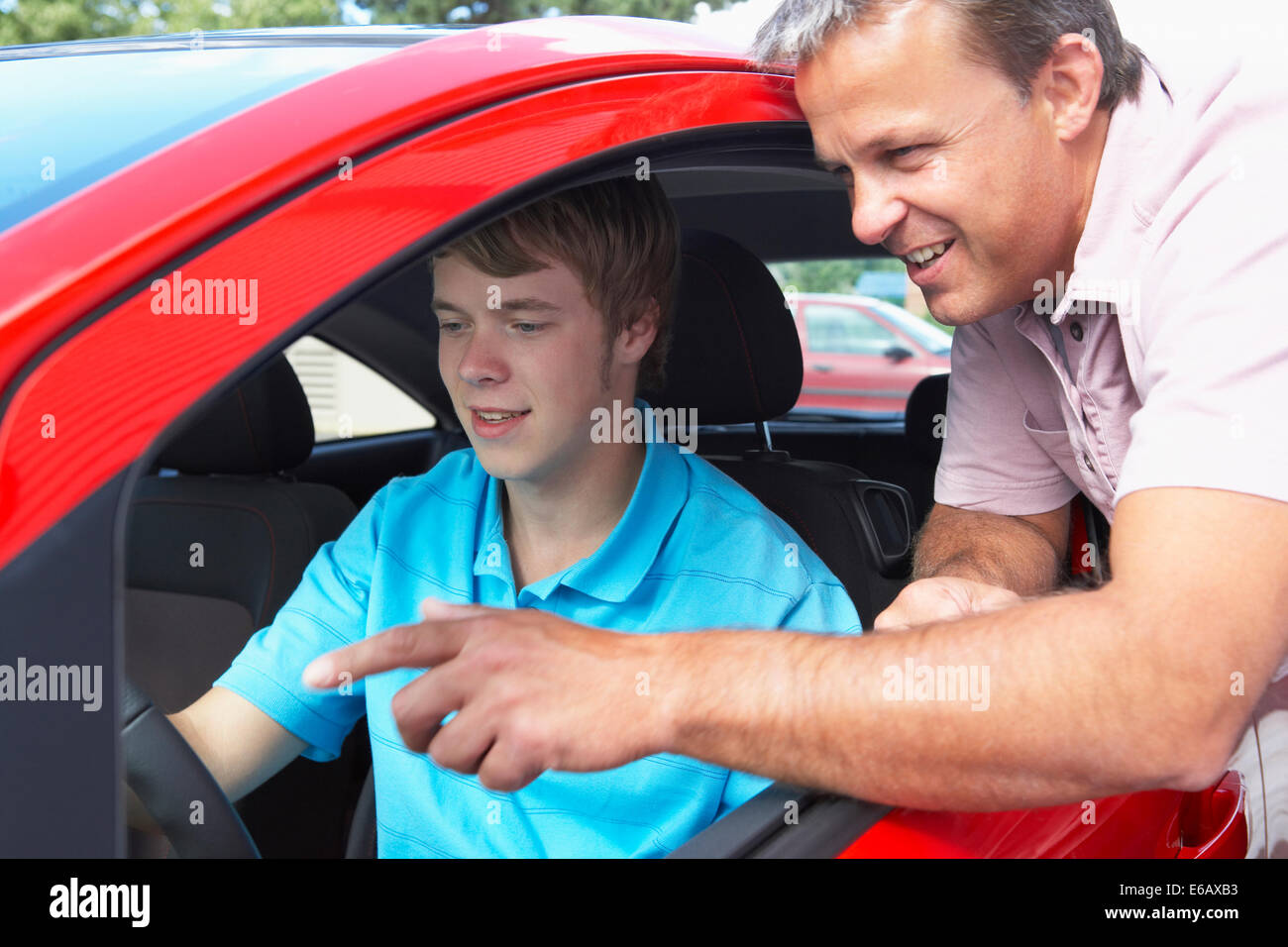 car driver,auto seller,car dealer Stock Photo