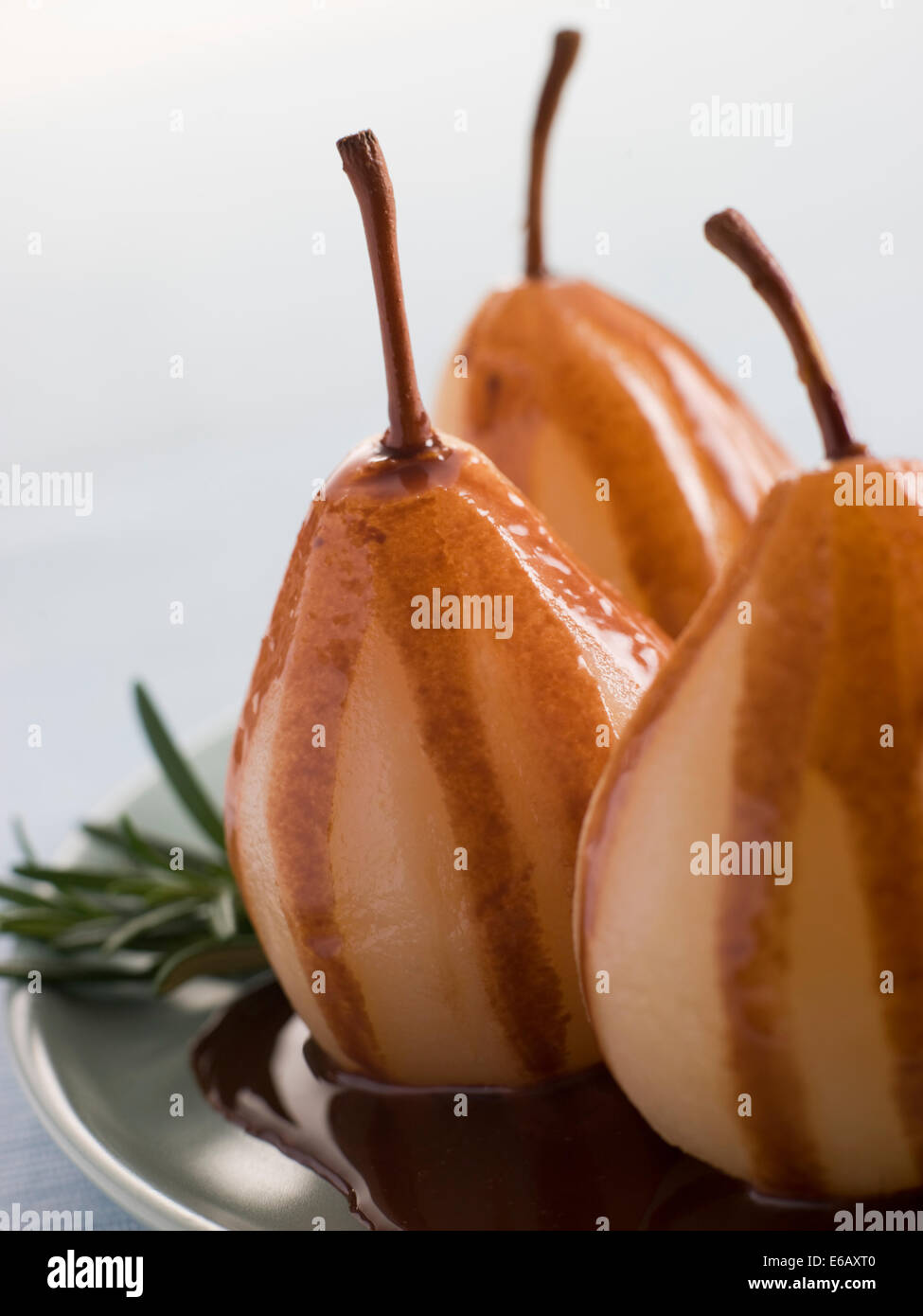 pear,dessert,poire belle helene Stock Photo Alamy