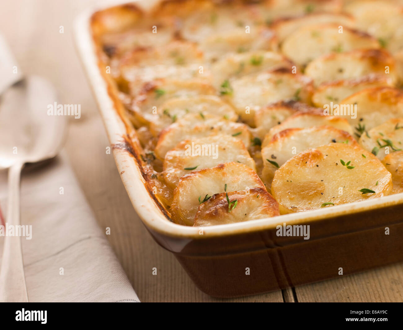 potato casserole,potato gratin Stock Photo - Alamy