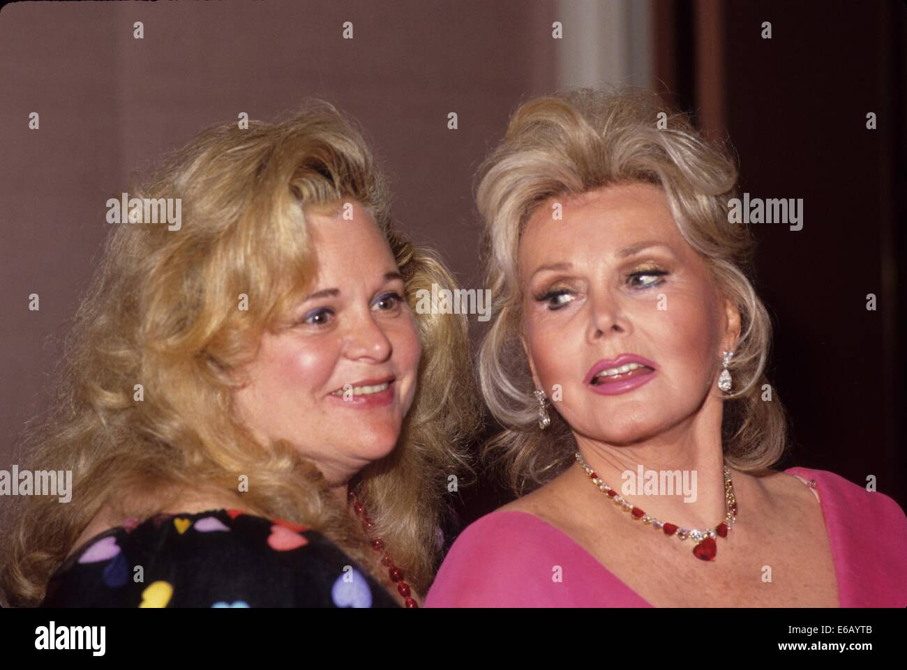 CONSTANCE FRANCESCA HILTON with Zsa Zsa Gabor.l0050.(Credit Image: © Bob V.  Noble/Globe Photos/ZUMA Wire Stock Photo - Alamy