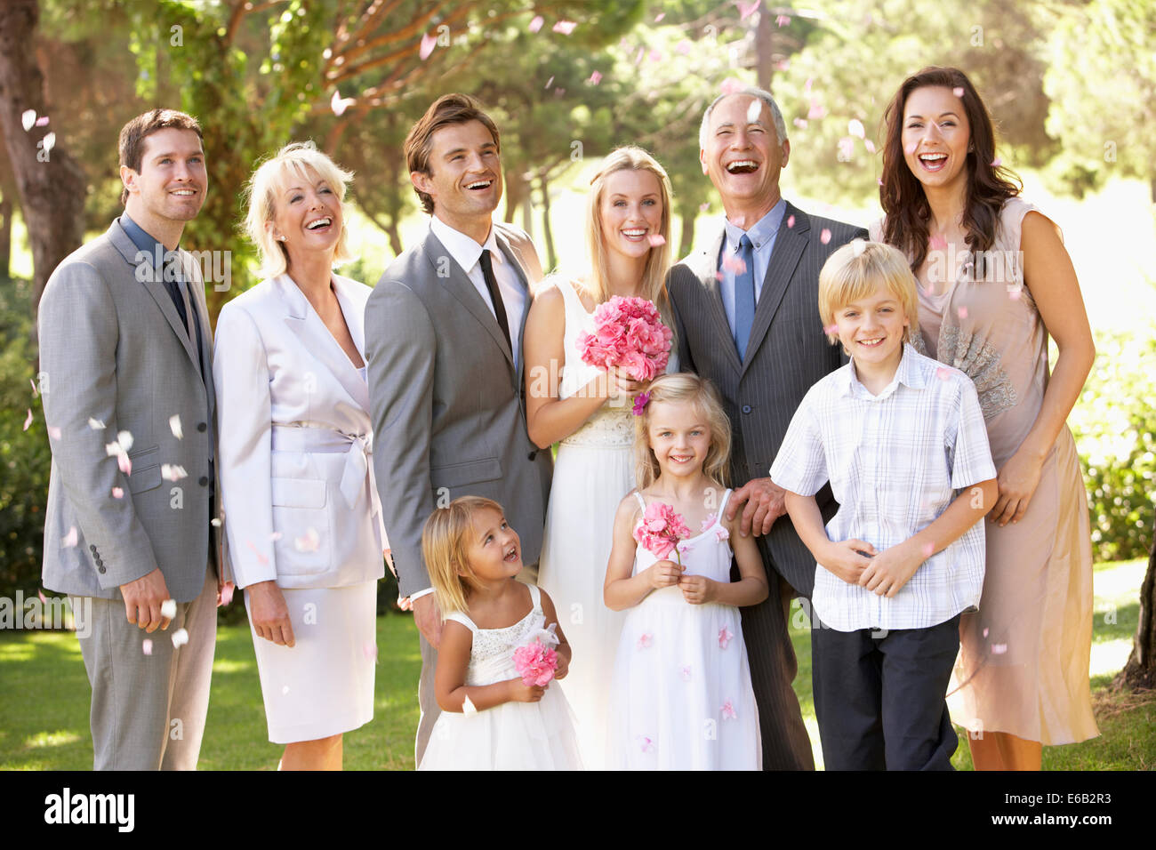 wedding,family portrait,wedding company Stock Photo