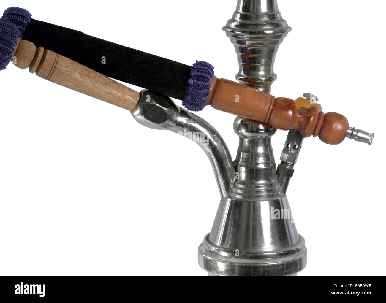 studio photography of a shisha detail in white back Stock Photo