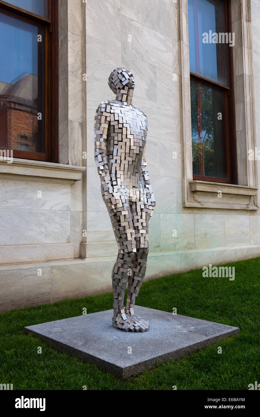 Antony Gormley sculpture, Building VI, 2006 Stock Photo