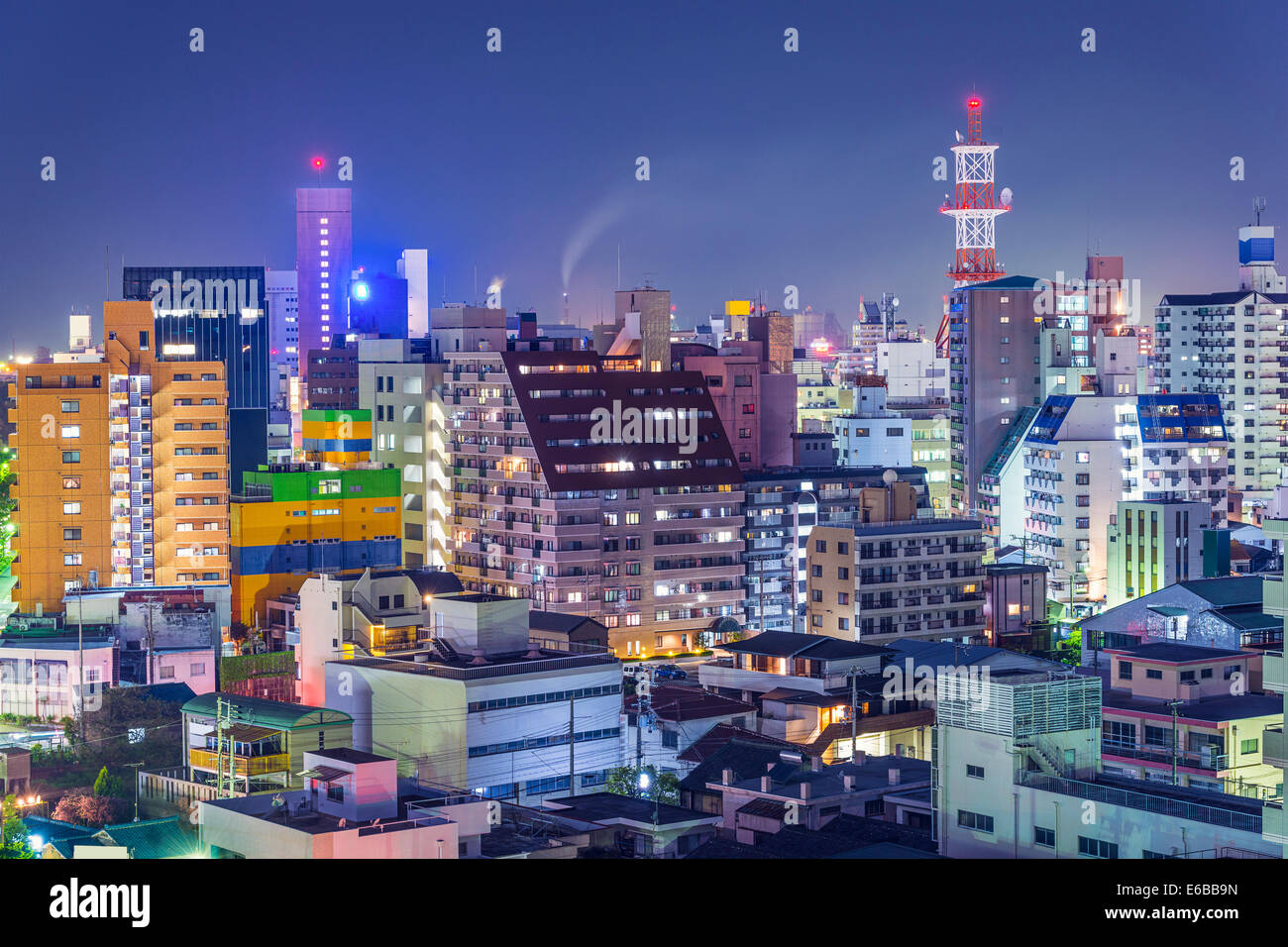 Wakayama, Japan downtown cityscape. Stock Photo