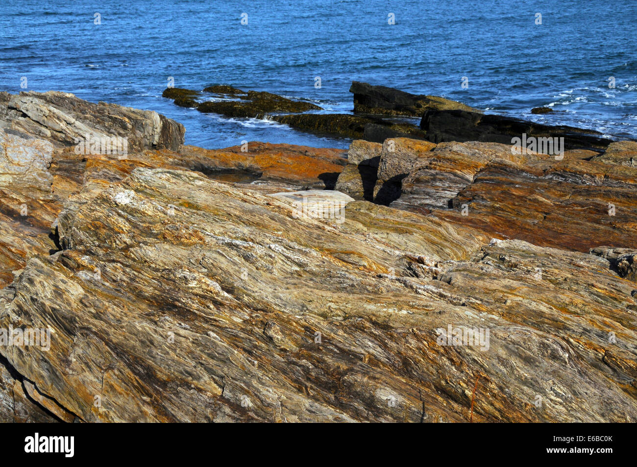 Giant Staircase, Bailey Island, Maine, USA Stock Photo Alamy
