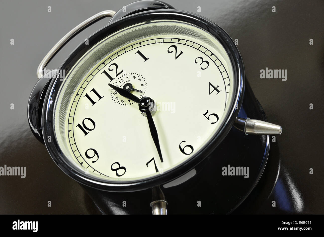 classic alarm clock, close up, full frame Stock Photo