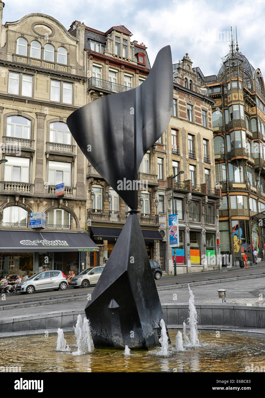 Whirling Ear Sculpture in Brussels, Belgium Stock Photo Alamy