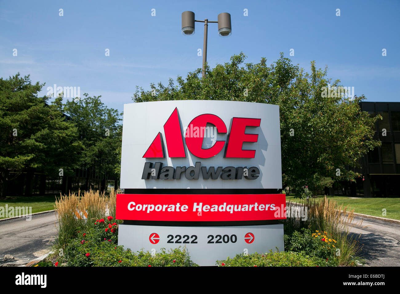 The headquarters of Ace Hardware in Oak Brook, Illinois. Stock Photo