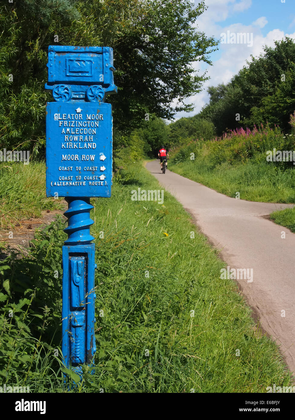 A sign on the Whitehaven to Ennerdale section of the Coast to