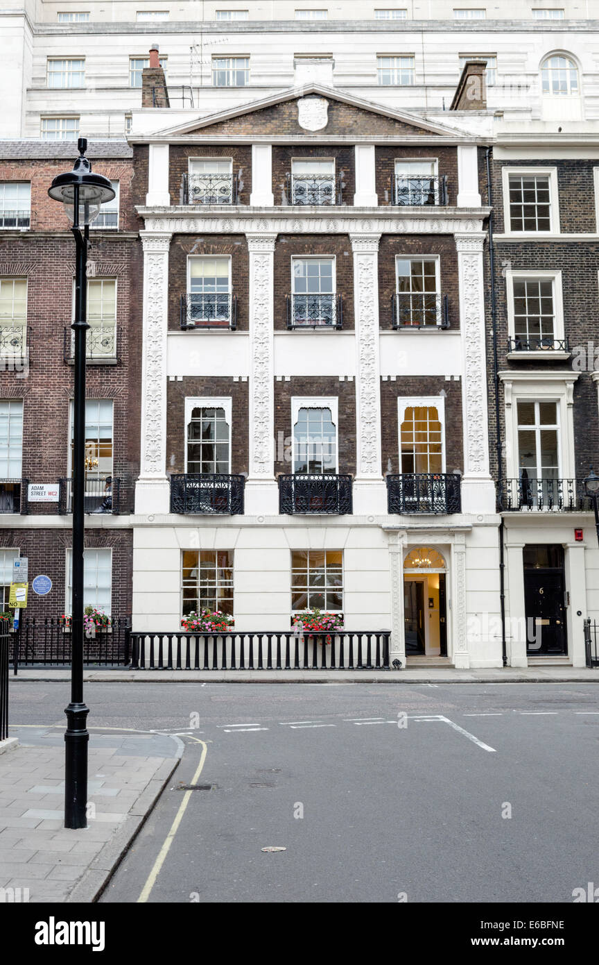 Adam House serviced offices on Adam Street Knightsbridge London Stock Photo Alamy