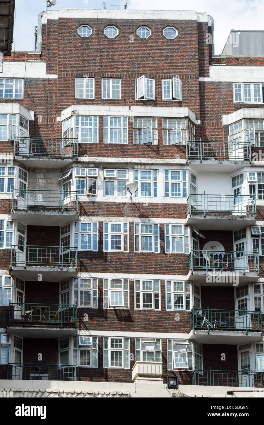 Exterior of Princes Court apartment building opposite Harrods