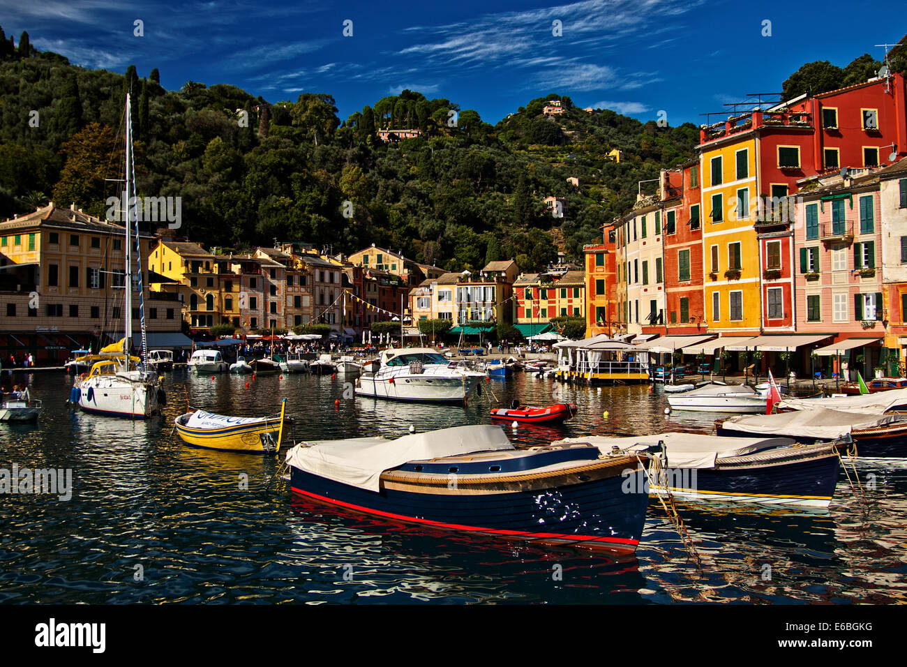 Portofino Italy Harbor Italian Riviera Stock Photo Alamy