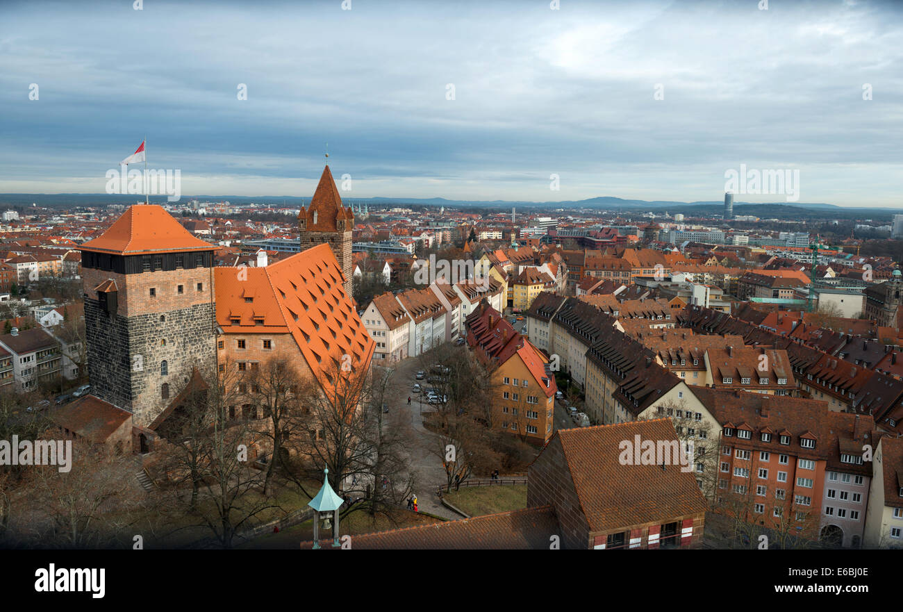 Aerial Panorama Of The Old Town In Nuremberg Germany Stock Photo Alamy   Aerial Panorama Of The Old Town In Nuremberg Germany E6BJ0E 