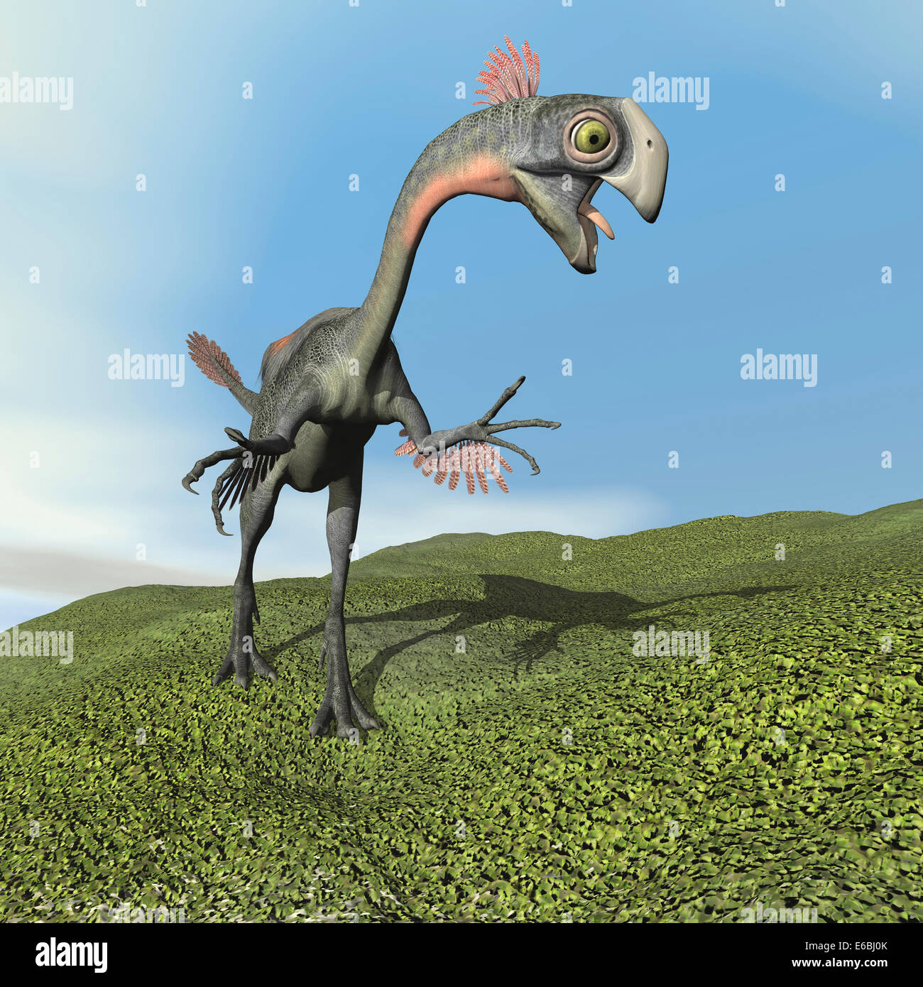 Gigantoraptor dinosaur. Stock Photo