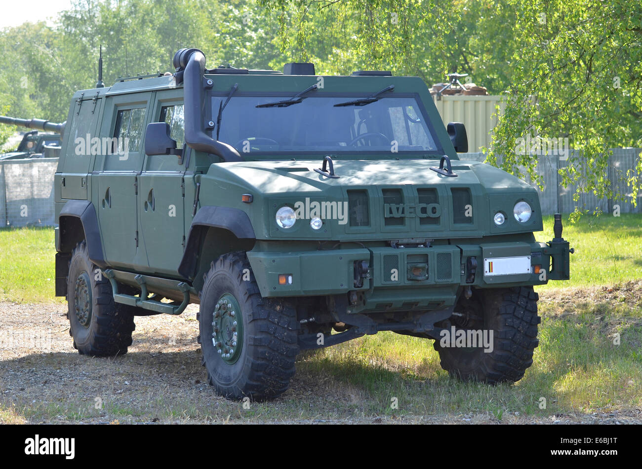 The Iveco Light Mulirole Vehicle used by the Belgian Army. Stock Photo