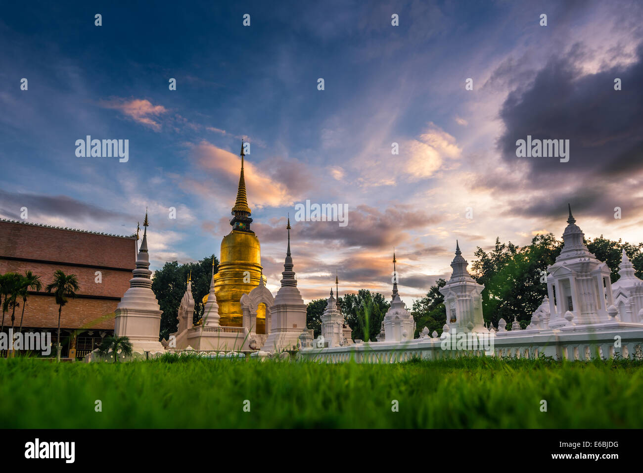 Suan Dok temple. Chiang Mai, Thailand. Stock Photo