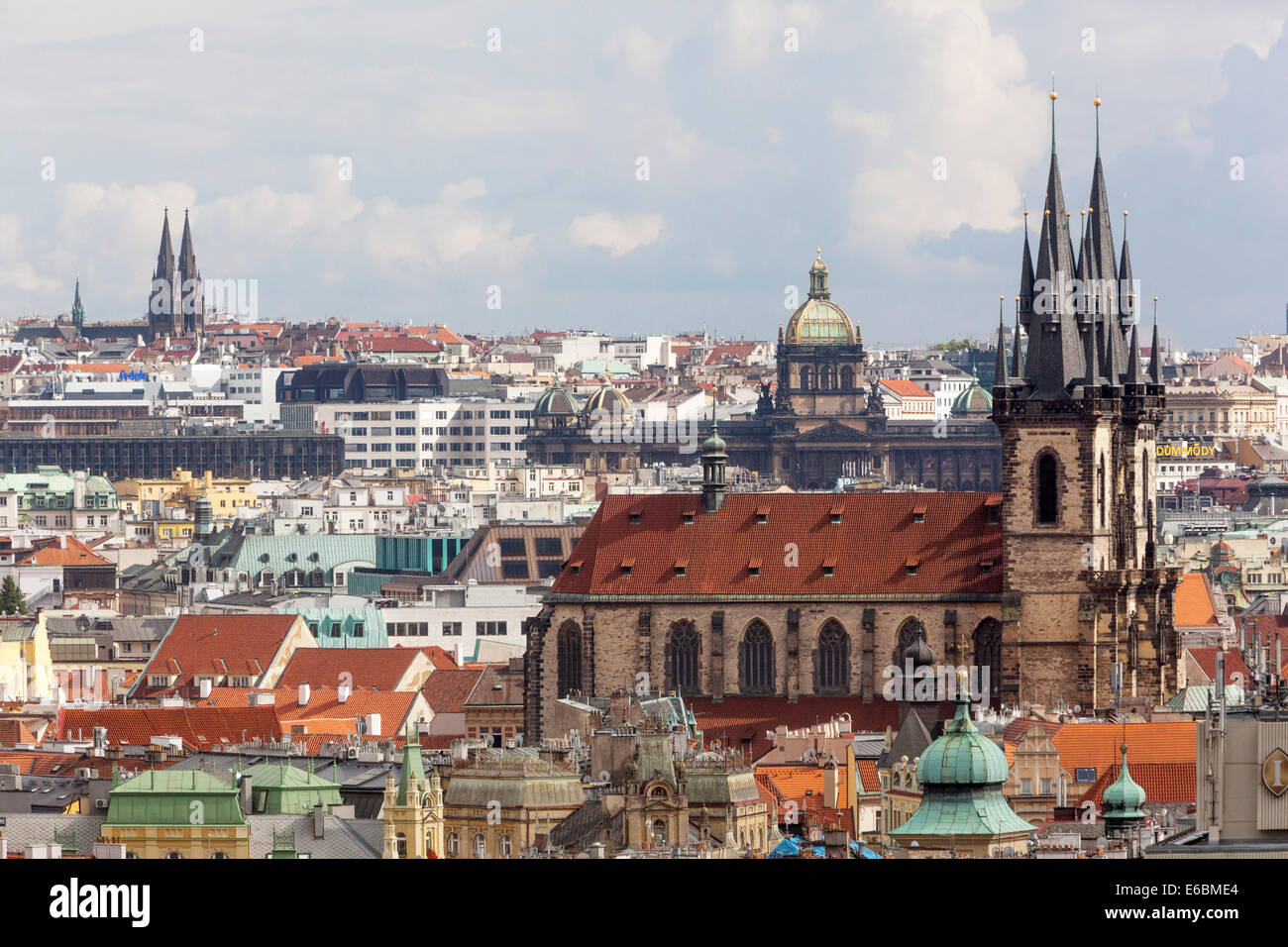 Prague Church of Our Lady before Týn Old Town Prague Czech Republic Stock Photo
