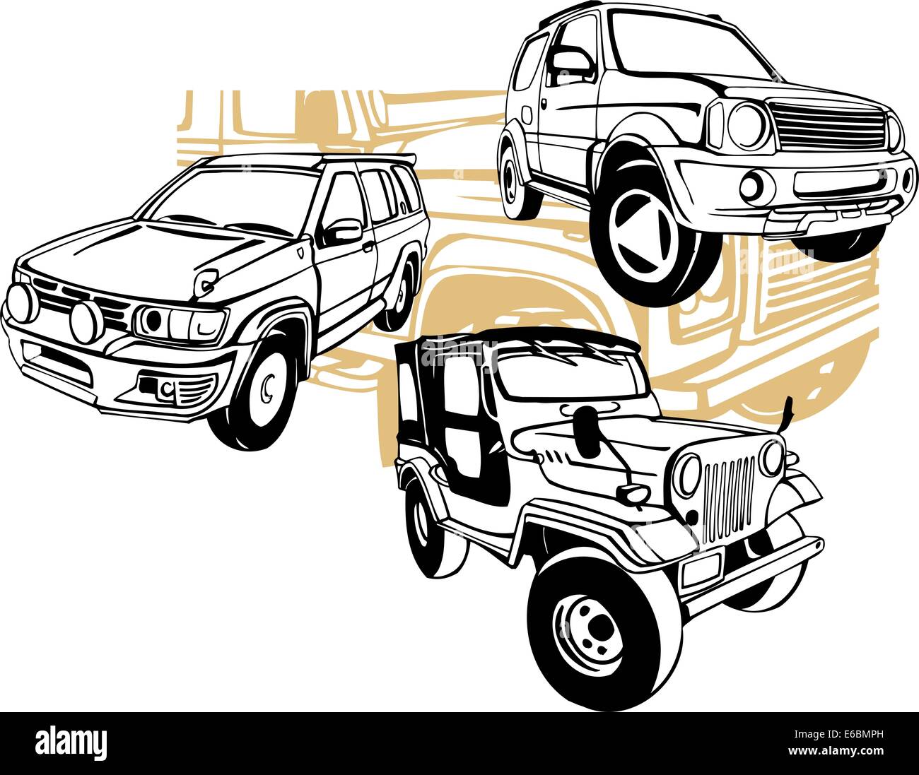 suzuki samurai clipart and graphics