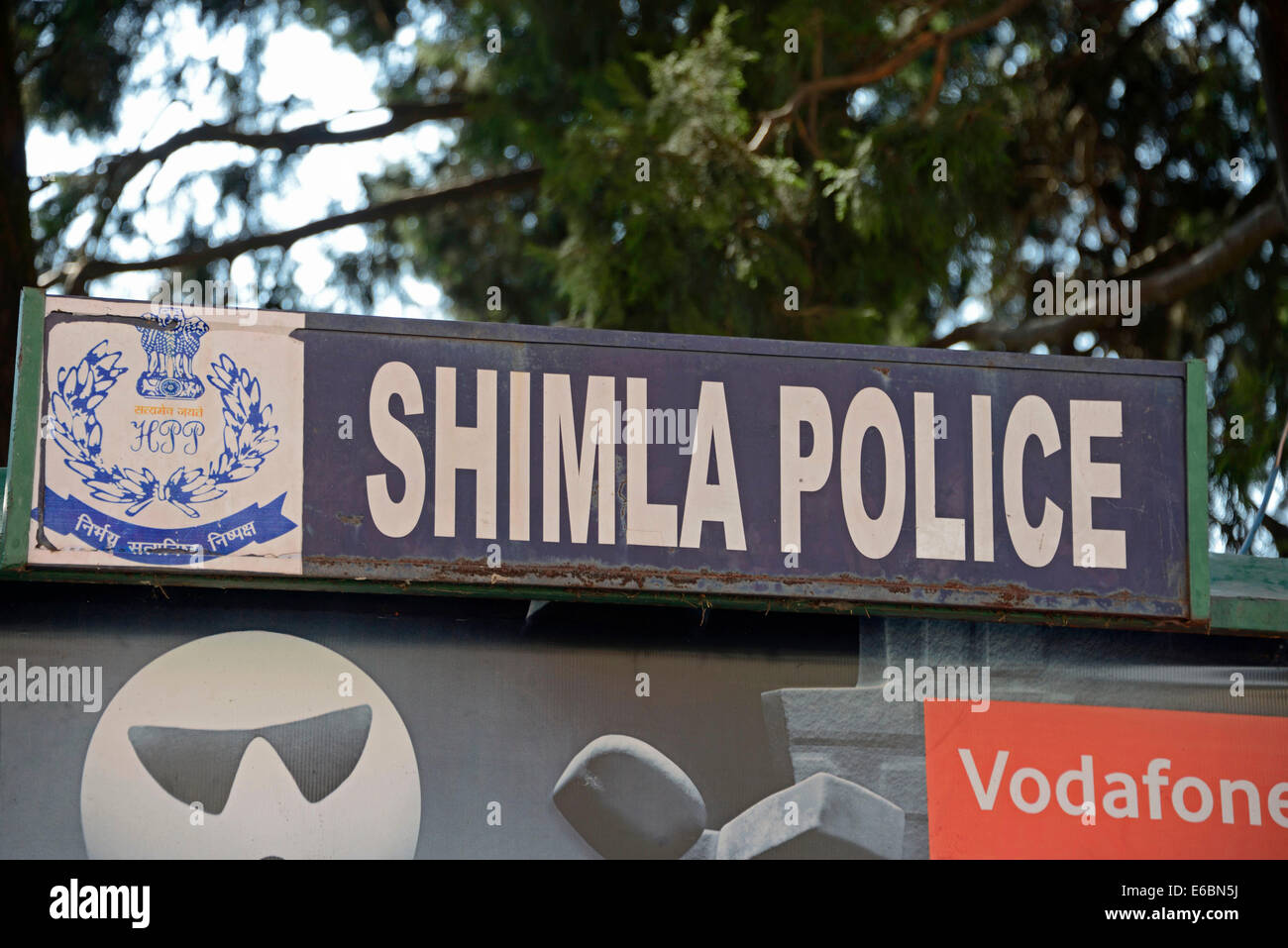 Shimla Police Headquarters (H.Q) in Shimla, Himachal Pradesh, India,   In 186 Stock Photo