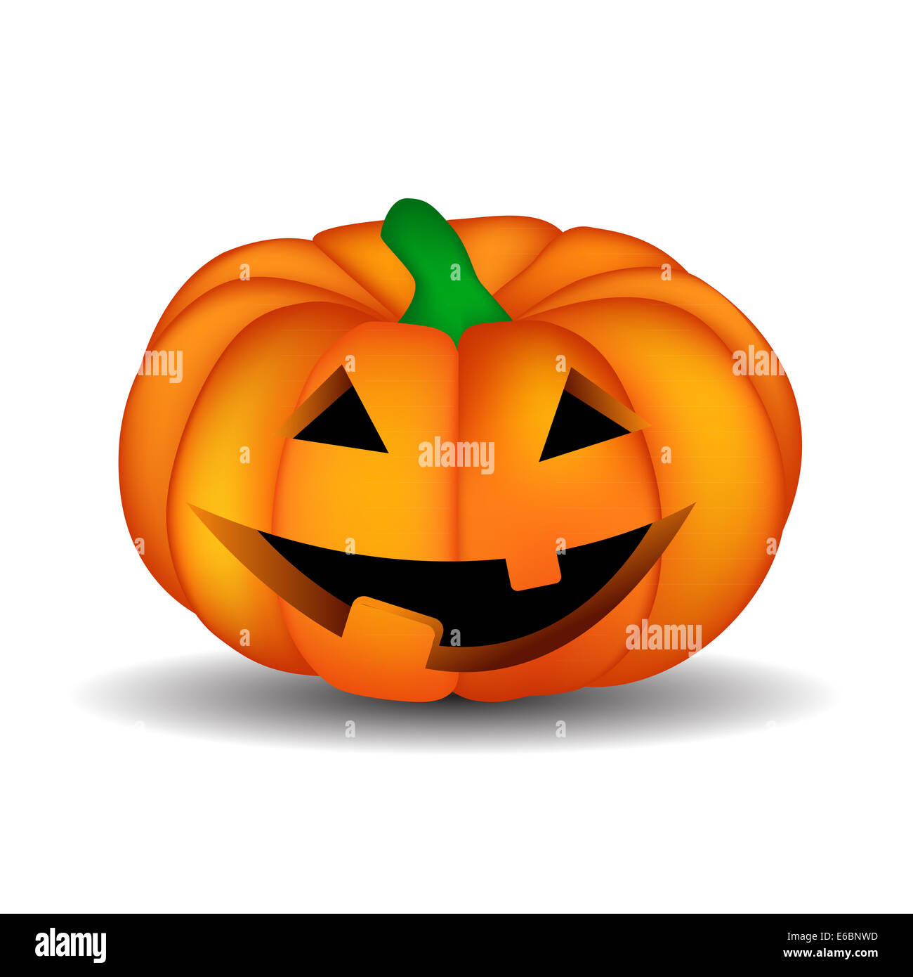 Halloween Background with Pumpkin Vector Illustration Stock Photo - Alamy