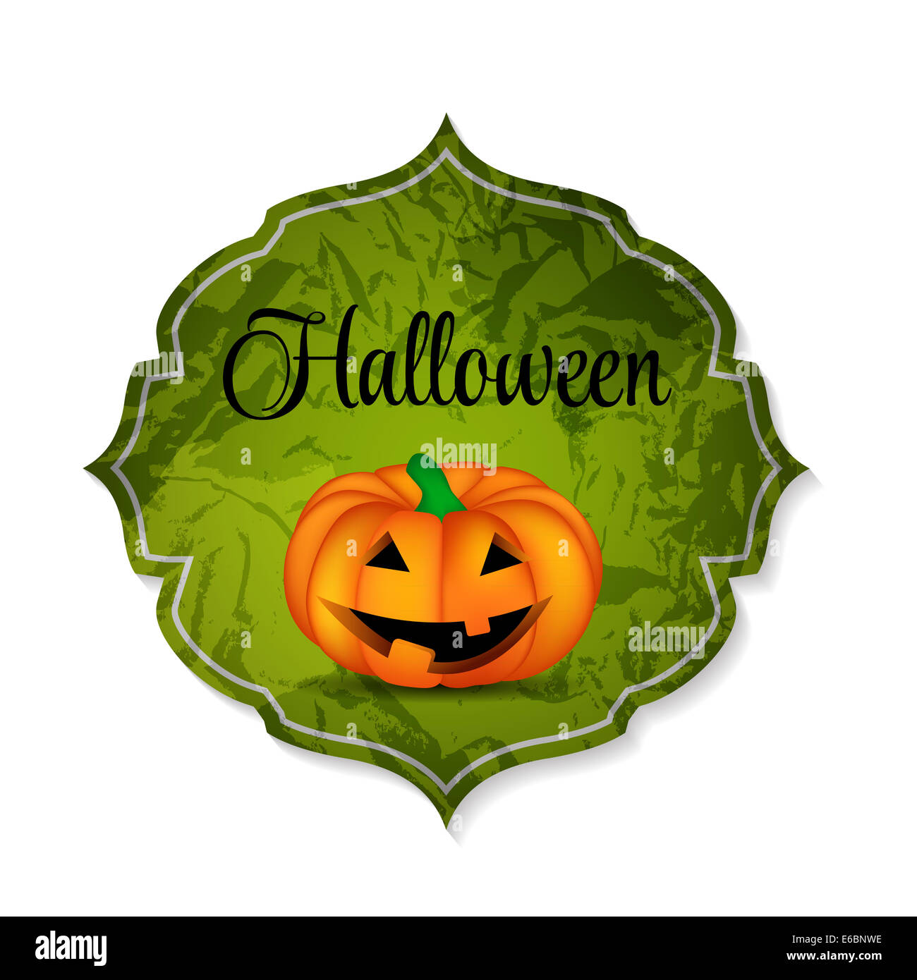 Halloween Background with Pumpkin Vector Illustration Stock Photo - Alamy