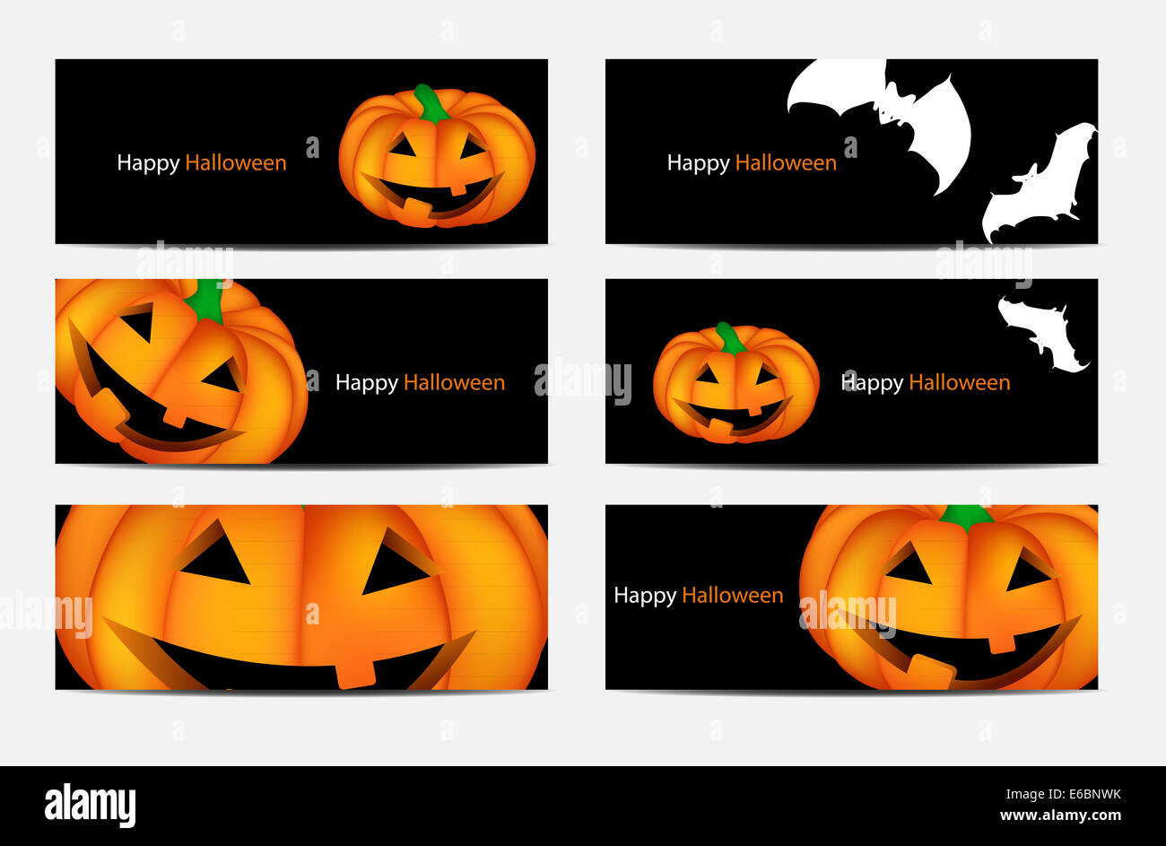 Halloween Background with Pumpkin Vector Illustration Stock Photo - Alamy