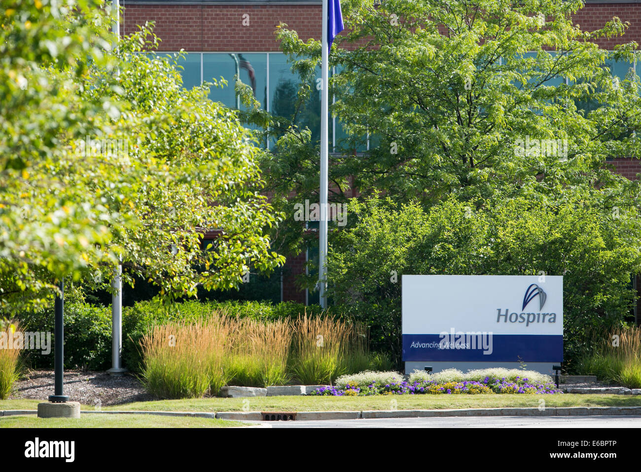 The headquarters of healthcare company Hospira in Lake Forest, Illinois