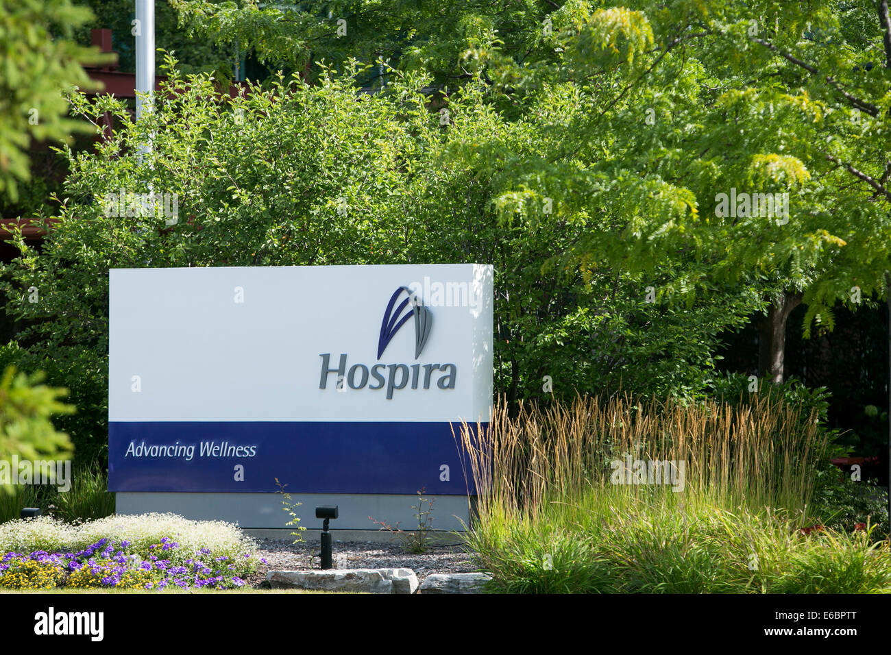 The headquarters of healthcare company Hospira in Lake Forest, Illinois