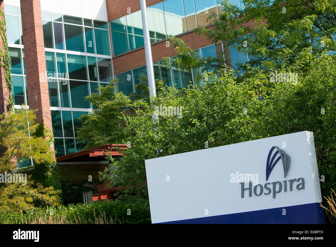 The headquarters of healthcare company Hospira in Lake Forest, Illinois