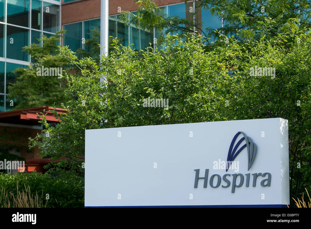The headquarters of healthcare company Hospira in Lake Forest, Illinois