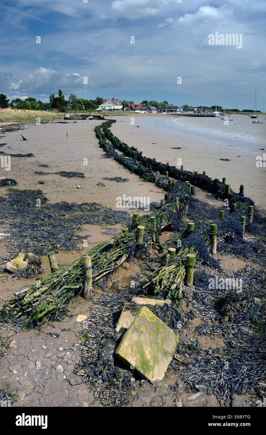 low tide river ore orford suffolk Stock Photo