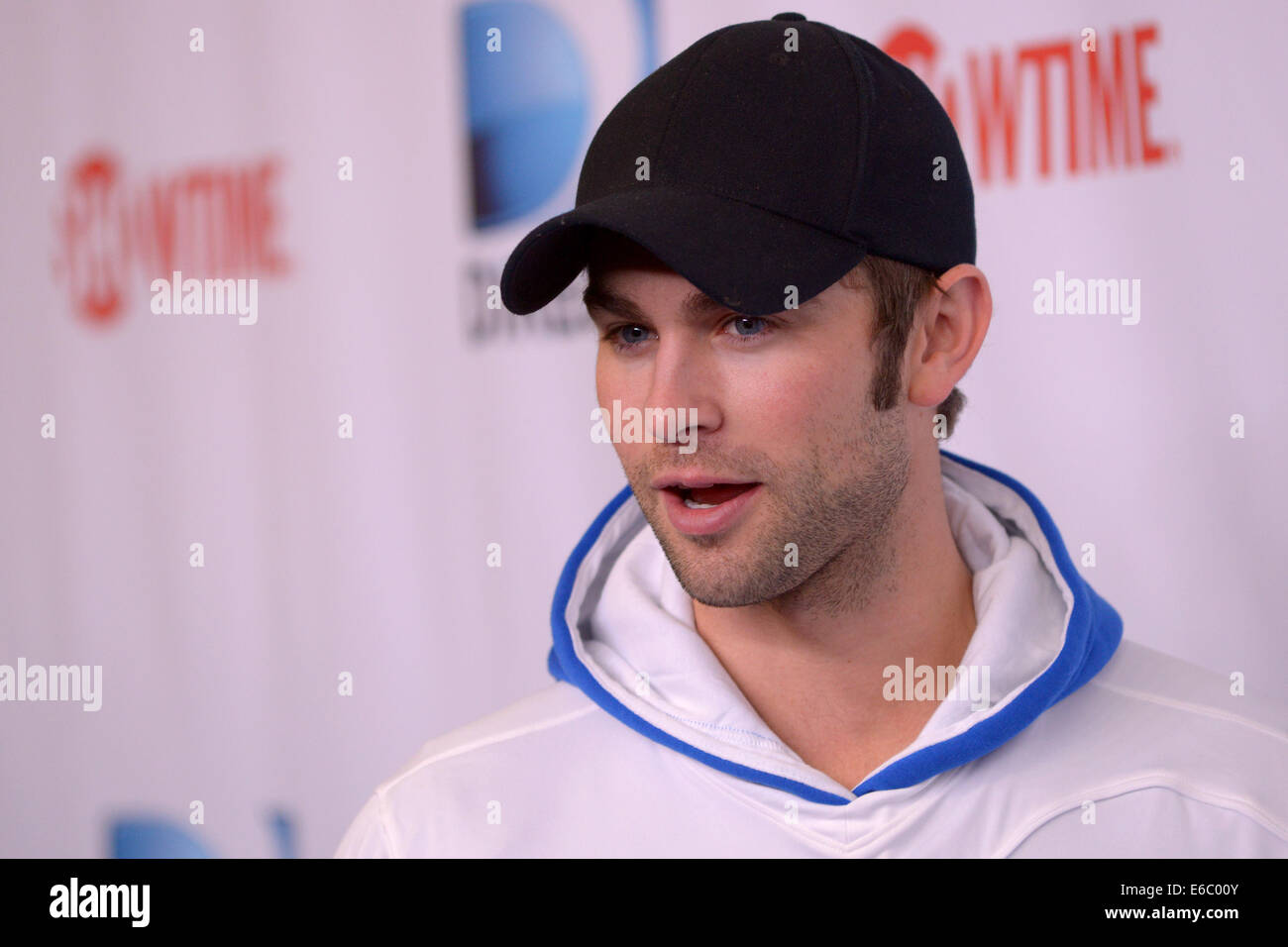 DirecTV's 8th Annual Celebrity Beach Bowl held at Pier 40 - Arrivals  Featuring: Chace Crawford Where: Manhattan, New York, United States When:  01 Feb 2014 Stock Photo - Alamy