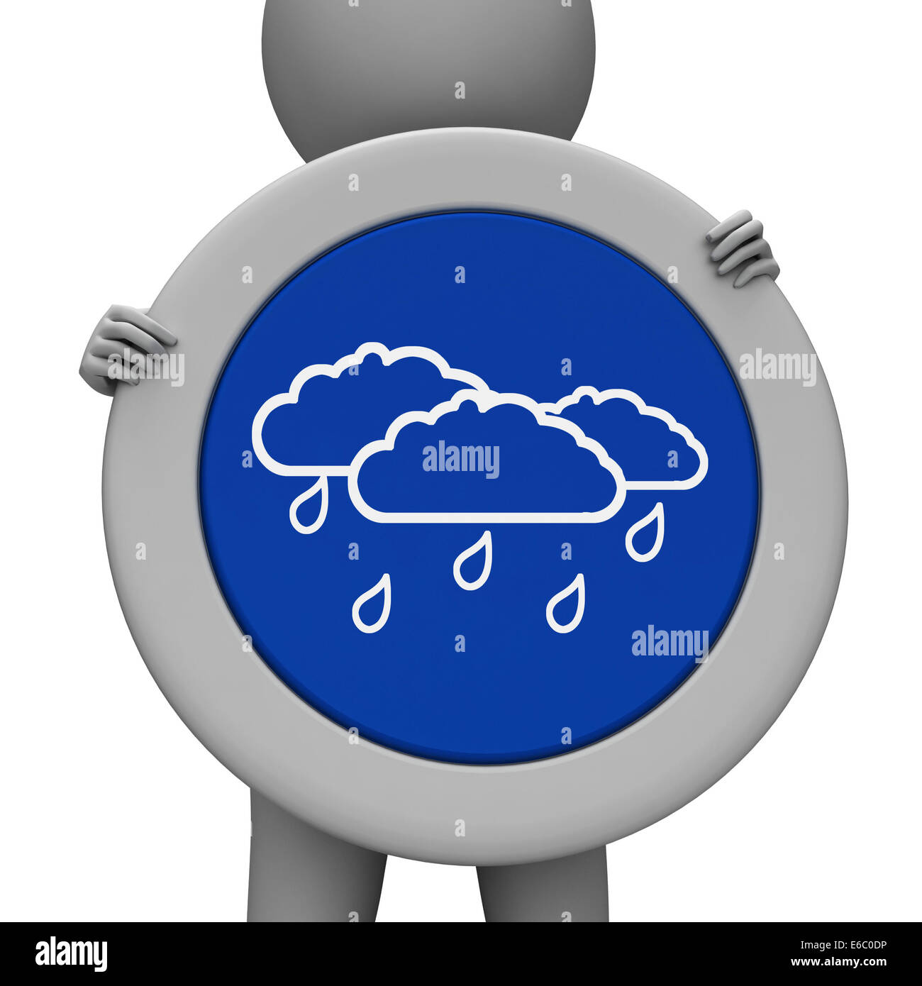 Rain Sign Meaning Rained Downpour And Squally Stock Photo Alamy