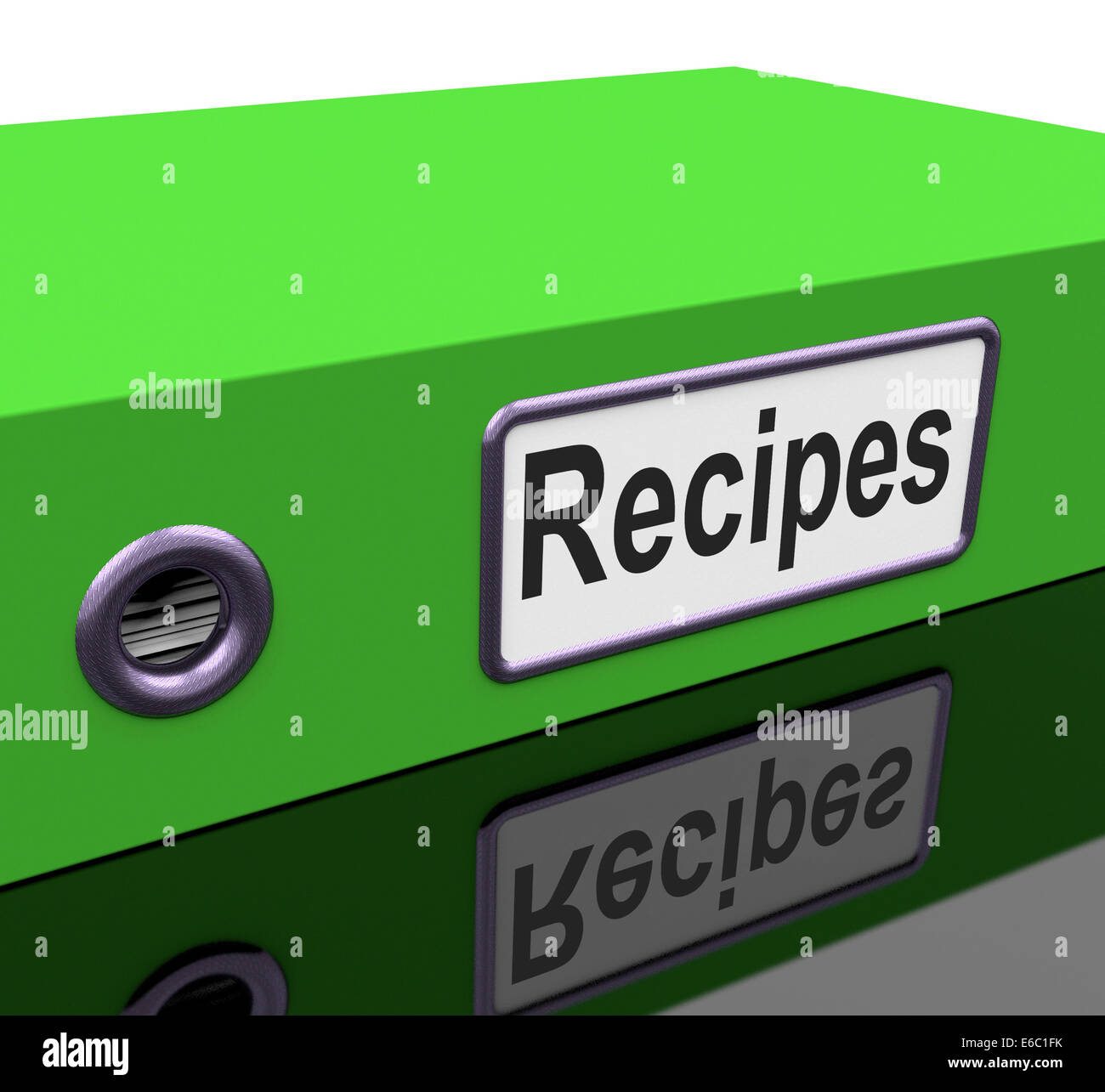 File Recipes Meaning Food Preparation And Business Stock Photo Alamy