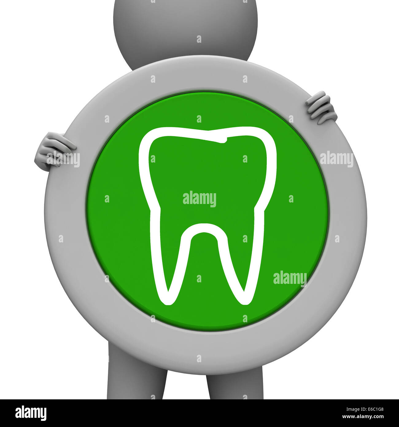 Tooth Icon Meaning Dentist Icons And Placard Stock Photo Alamy