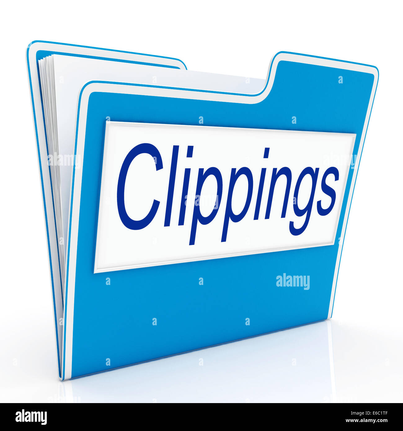 Clippings File Showing Administration Cutting And Paper Stock Photo