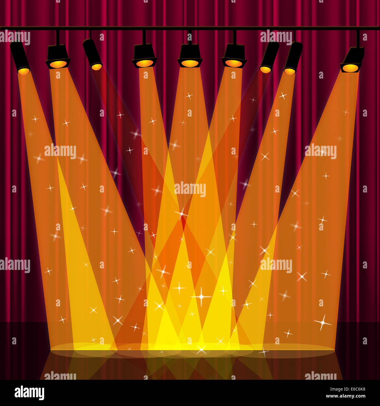 Background Spotlight Meaning Stage Lights And Glow Stock Photo Alamy