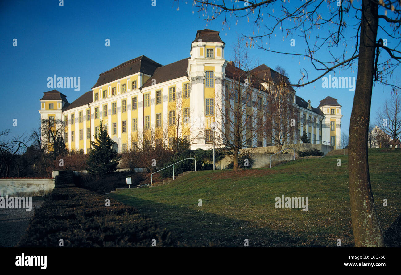 Barockschloss, Neues Schloss in Tettnang, Bodenseekreis, Oberschwaben, Baden-Wuerttemberg Stock Photo